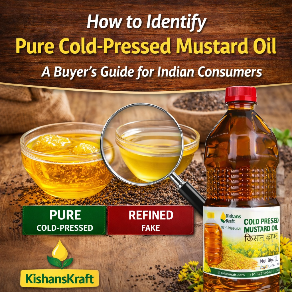 How to Identify Pure Cold-Pressed Mustard Oil: A Buyer’s Guide for Indian Consumers | KishansKraft